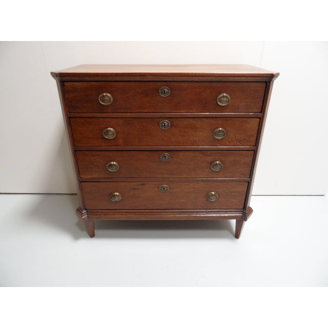 Dutch Chest of Drawers in Oak For Sale - Image 3 of 14