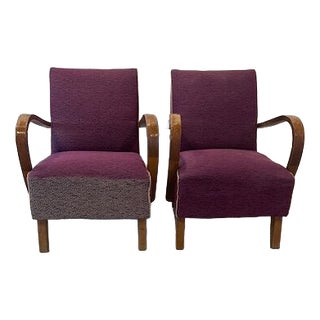 Vintage Relax Chairs by Halabala, 1950, Set of 2 For Sale