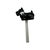 1960s Vintage Glass Cocktail Glass Swizzle Sticks With Black Scottie Dog Figurine Toppers - A Set of 12 For Sale - Image 5 of 12