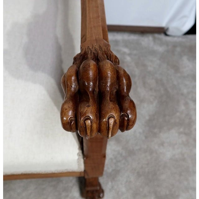 Renaissance Style Bench in Walnut, Late 19th Century For Sale - Image 16 of 18