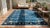Brilliant Blue and Ivory Color With Delicate Florid Antique Chinese Peking Rug For Sale - Image 9 of 10