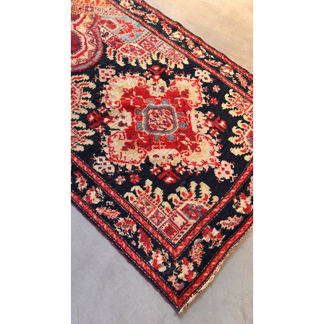 Textile Late 19th Century Antique Karabagh Runner - 3'8"x18'4" For Sale - Image 7 of 9