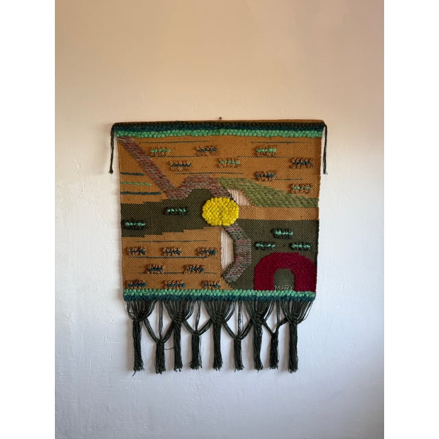 Brazilian Modern Natural Fiber Wall Art Tapestry, 1980s For Sale - Image 12 of 12