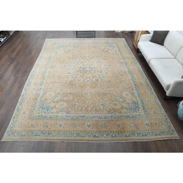 Vintage Persian Hand-Knotted area rug is a semi-antique vintage area rug. The '70s Eastern region of Anatolian's unique...