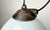 Industrial Grey Enamel Factory Lamp with Cast Iron Top, 1960s For Sale - Image 4 of 17