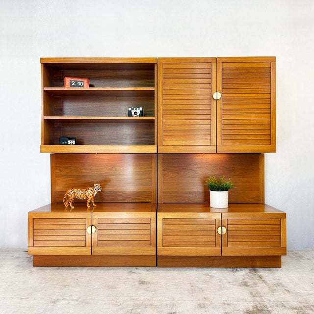 Mid-Century Modern Ulferts Tibro Teak Wall Units from Ulferts Möbler, 1970s, Set of 2 For Sale - Image 3 of 18