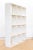 Large Vintage Acacia Wood Painted Bookcase For Sale In Los Angeles - Image 6 of 9