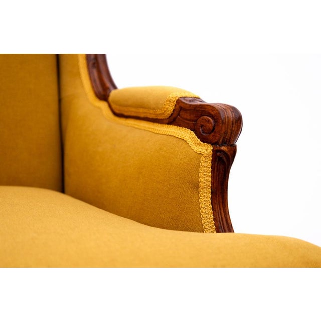 Set of Vintage French Wing Chairs, 1920 For Sale - Image 10 of 14