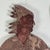 Late 19th Century Epic 19th Century Indian Chief Trade Sign, Carved Wood in Painted Salmon Color For Sale - Image 5 of 14