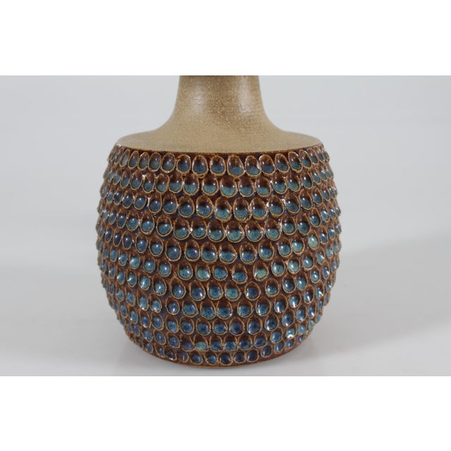 Textile Modern Danish Stoneware Table Lamp with Drop Shaped Design from Søholm, 1960s For Sale - Image 7 of 11