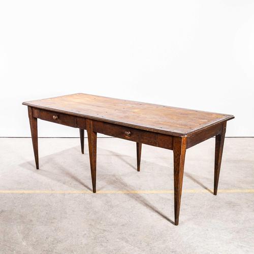 Vintage Rectangular Oak Dining Table, 1940s For Sale - Image 11 of 11