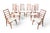 Brown Mid 20th Century Set of Eight 'Lis' Highback Dining Chairs in Teak For Sale - Image 8 of 15