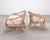 Pair of McGuire Organic Modern Cerused Twisted Rattan Settee and Lounge Chair For Sale - Image 9 of 18