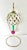 A rare Christopher Radko hot air balloon ornament, hand-blown glass with intricate wire detailing and jewel-tone accents....