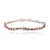 Boho Chic 10.97ct Mixed Cut Multicolor Sapphire Tennis Bracelet in 18k Gold, 7.5 Inches For Sale - Image 9 of 18