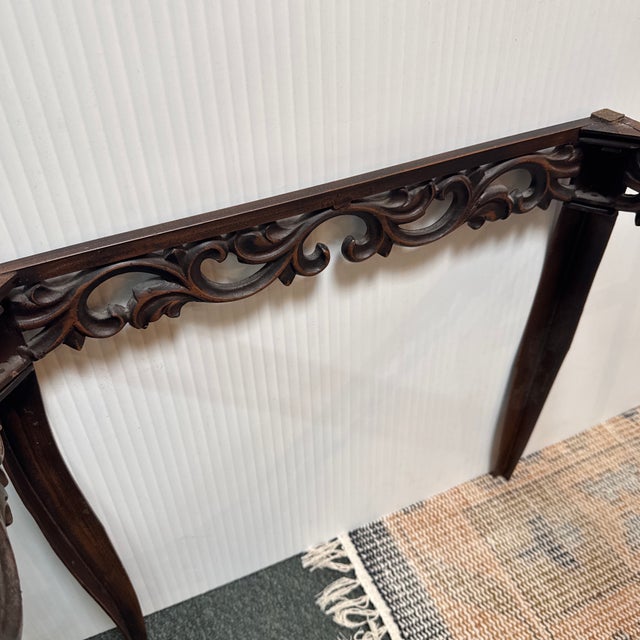 Vintage Burnished Metal Side Table For Sale - Image 12 of 12