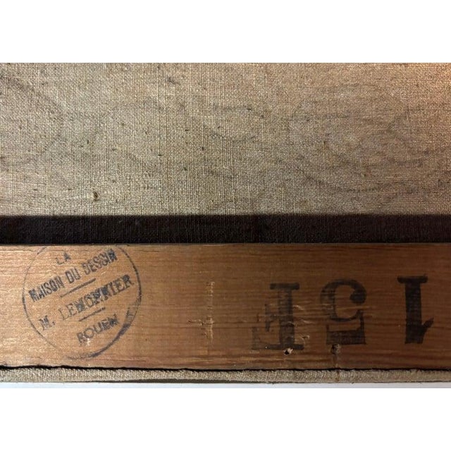 French Normandy School Post-Impressionist Oil on Canvas Still Life Flowers Fruit by Franck Innocent, 1941 For Sale - Image 13 of 13