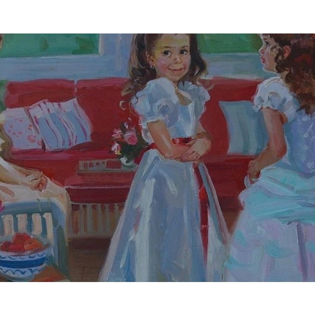 Soviet Children Portraits of Children Oil Painting Original Ukrainian Artist Polyakova M. 75-95 12 For Sale - Image 4 of 6