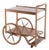Wooden Serving Cart in Oak, 1970s For Sale