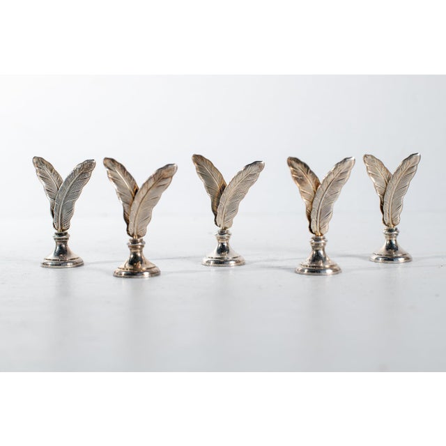 Elegant Silver Name Tags & Silverplated Business Card Holder (stampled I/a) For Sale - Image 12 of 12