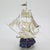 Vintage Italian Handmade Genuine Silver and Stone Sailing Ship Decorative Figure Sculpture For Sale - Image 4 of 11