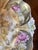 Antique Porcelain Molded Floral Bowl Heavy Gold Gilt Ornate C1910 Orchids Roses For Sale - Image 9 of 17