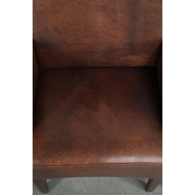 Animal Skin Dining Armchairs in Cowhide Leather, Set of 4 For Sale - Image 7 of 18