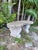 Traditional Vintage Pebbled Concrete Garden Bench For Sale - Image 3 of 12
