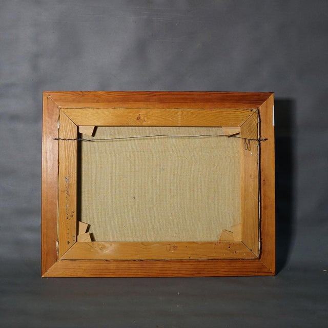 Alexander Michael Oil Painting of a Southern Italian Coastal Town, 1978 For Sale - Image 6 of 6