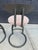 Pair of Contemporary Modern Industrial Swivel Counter Bar Stools For Sale - Image 4 of 7