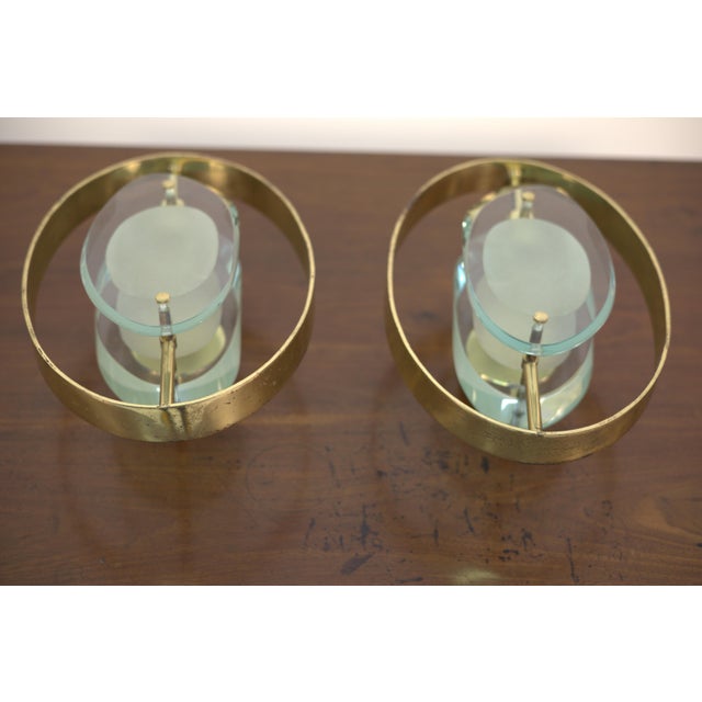 2240 Lights by Max Ingrand for Fontana Arte, 1960, Set of 2, in Very Good conditions. Designed 1960 to 1969 This piece has...