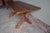 Antique Oak Cross-Legged Table For Sale - Image 3 of 8