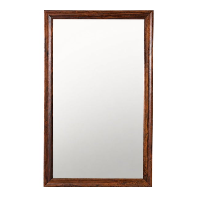 1960s Swedish Ota Rosewood Wall Mirror For Sale
