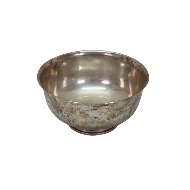A Very large and impressive antique M. Fred Hirsch sterling silver Paul Revere 1768 reproduction bowl. Mark of M. Fred...