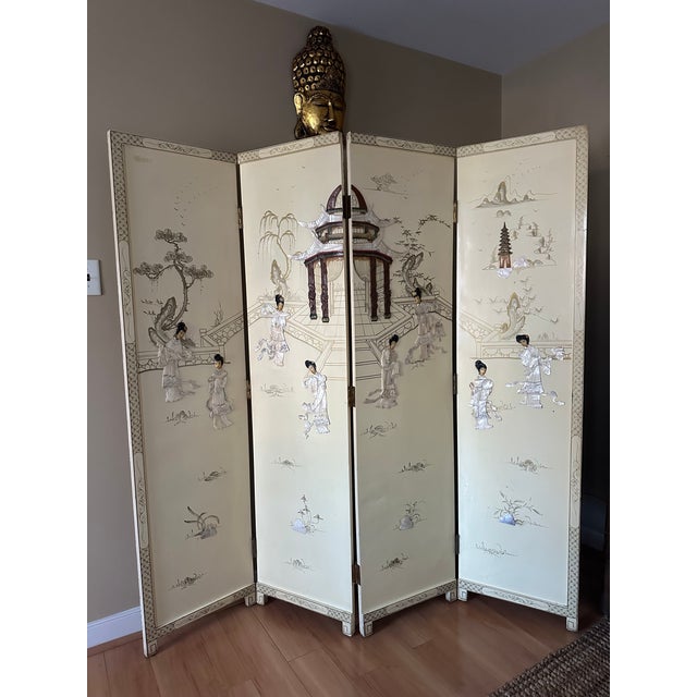 Late 19th Century Chinese Screen For Sale - Image 5 of 9