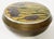 Vintage Iris Floral Motif Enamel Lidded Brass Box For Sale - Image 4 of 7