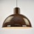 Mid 20th Century Midi Bunker Fog & Mørup Pendant Light by Jo Hammerborg in Chocolate Brown For Sale - Image 17 of 17
