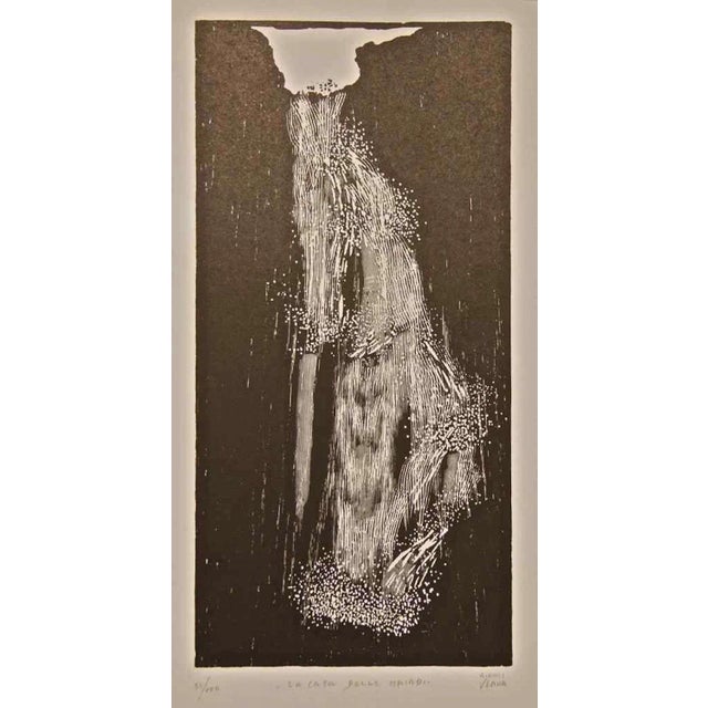 The House of Naiads - Original Woodcut Print by G. Verna - 1946 1946 For Sale