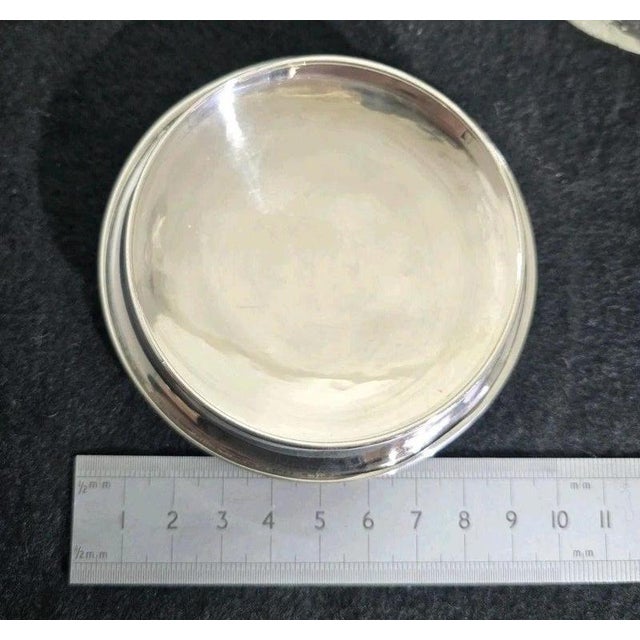 Antique Sterling Silver & Cut Glass Dressing Table Jar, 1918 For Sale - Image 16 of 17