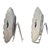 An impressive pair of Japanese Arita porcelain scalloped charger plates in the traditional Imari palette, dating to the...