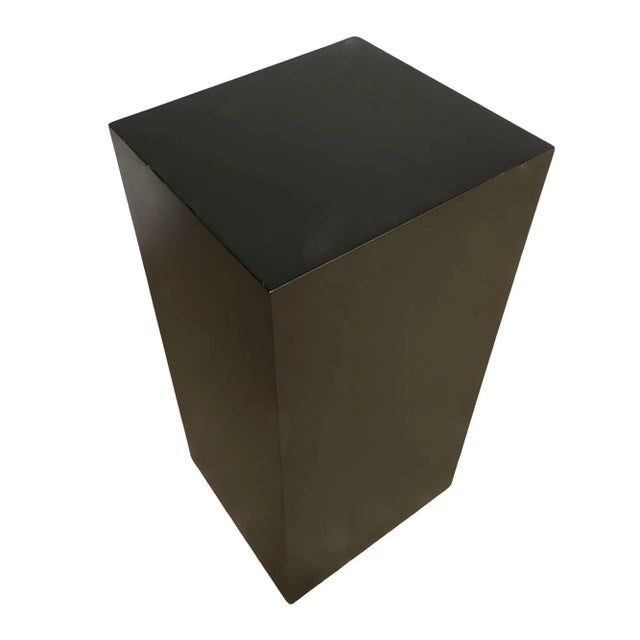 1990s 1990s Modernist Black Monolith Fiberglass Pedestal For Sale - Image 5 of 5