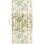 A silhouetted pattern of multiwidth bamboo stalks and overlapping foliage, Les Bambous Sisal in green-on-sand evokes the...
