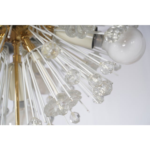 Emil Stejnar 1960s Emil Stejnar Snowflake Sputnik Chandelier by Rupert Nikoll, Attributed For Sale - Image 4 of 4