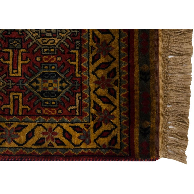 Vintage Indian Caucasian Design Rug - 3' X 5' For Sale In New York - Image 6 of 7