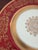 1930s Pickard Red & Gold Czech Bohemian Porcelain Dinner Plates - Set of 8 For Sale - Image 16 of 16