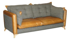English Brown Leather Sofa