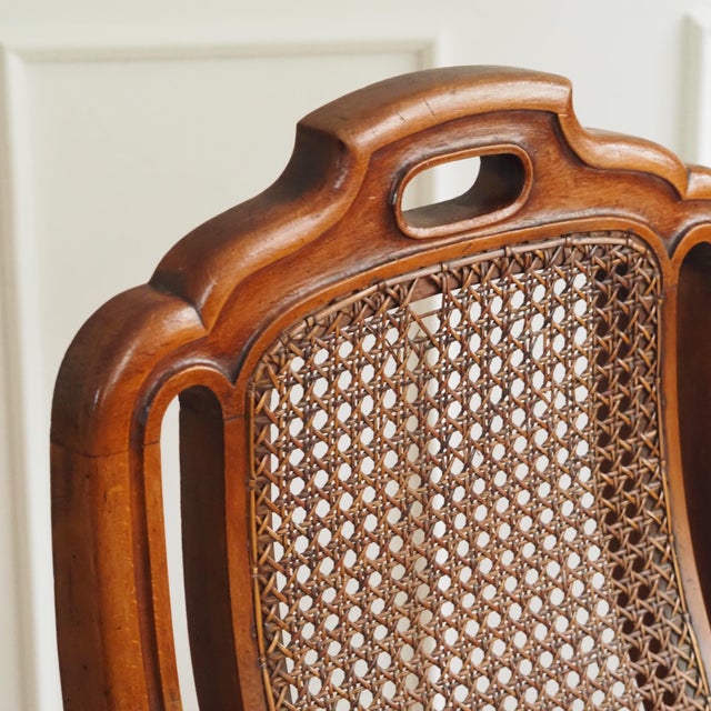 Art Nouveau Armchair in Walnut with Viennese Caning, 1900 For Sale - Image 3 of 12
