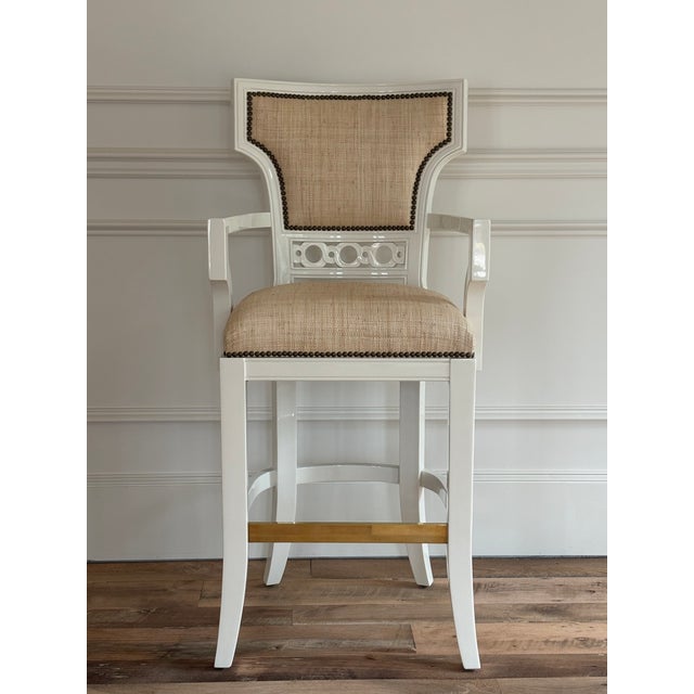 2020s Coco Bar Stools With Back and Arms by Jan Showers For Sale - Image 5 of 7