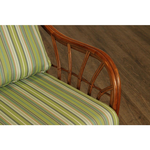 South Sea 'New Kauai' Rattan Loveseat With Sunbrella Cushions For Sale - Image 9 of 18