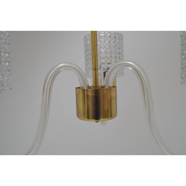 Gold Mid-Century Chandelier, 1960s For Sale - Image 8 of 18